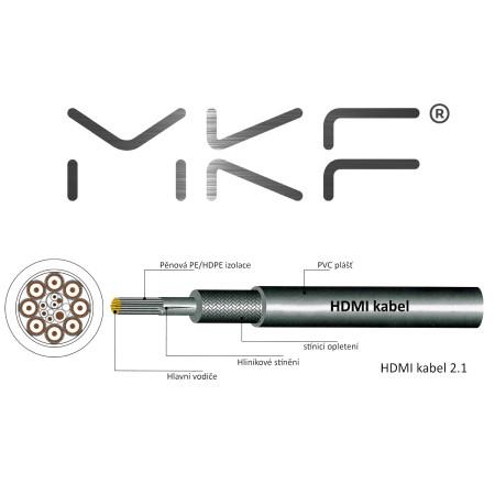 MKF-8KHDMI21 - 1,0m - HDMI-HDMI Certifikace V2.1