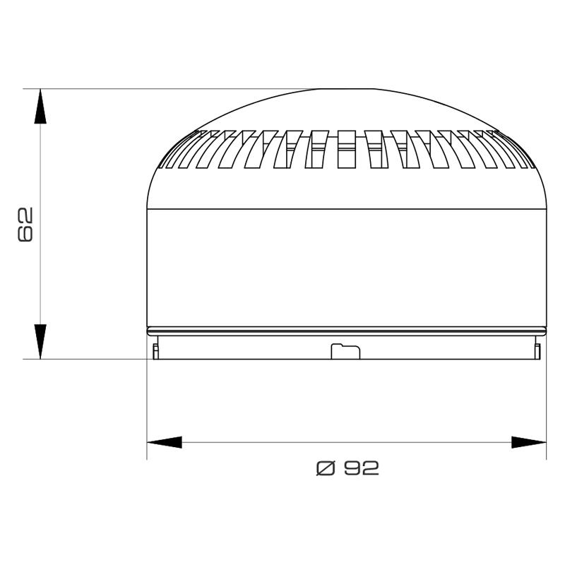 GROTHE 38931 - Kombinovaný LED modul MHZ 8931 (oranžová), IP65