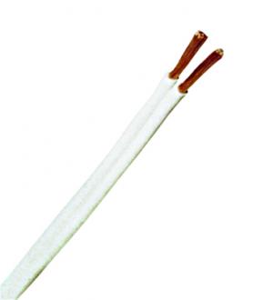 NKT - audio kabel V(H)03VH-H 2 X 0,35 B - dvoulinka bílá