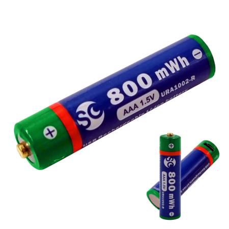 MKF-USB/800mWh Baterie nabíjecí, AAA Li-Ion - * Nabíjecí Li-ion USB baterie AAA 1,5 V