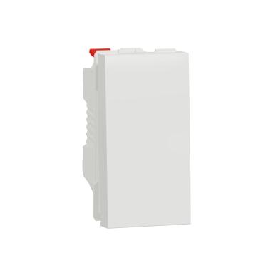 SCHNEIDER Unica NU310620 - Tlačítko řazení 1/0, 1M, šroubové, antibakteriální, bílá