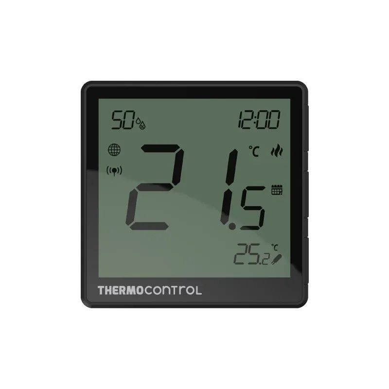 THERMO-CONTROL TC ONE-230B - Termostat ZigBee 3.0 s čidlem vlhkosti, 230V, černá