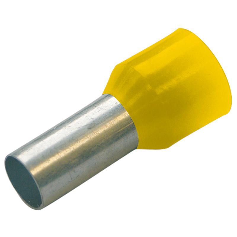 DI 1,0- 8 Dutinka lisovaná izolovaná, 1,0mm, žlutá
