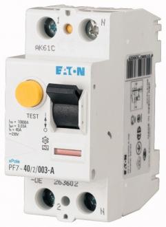 EATON PF6-25/2/03 - Proudový chránič 2p.0.3A,25, typ AC (286494)