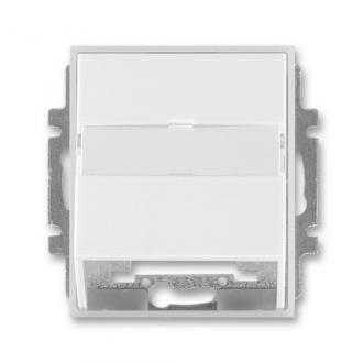 ABB Time 5014E-A00100 01 Kryt zásuvky komunikační, popis pole, bílá/ledově bílá