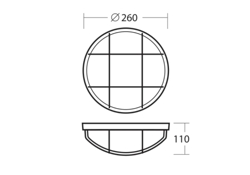OSMONT IN-172 - Průmyslové svítidlo (žárovka/zářivka), plast, ř.ELEKTRA 4 (50028)