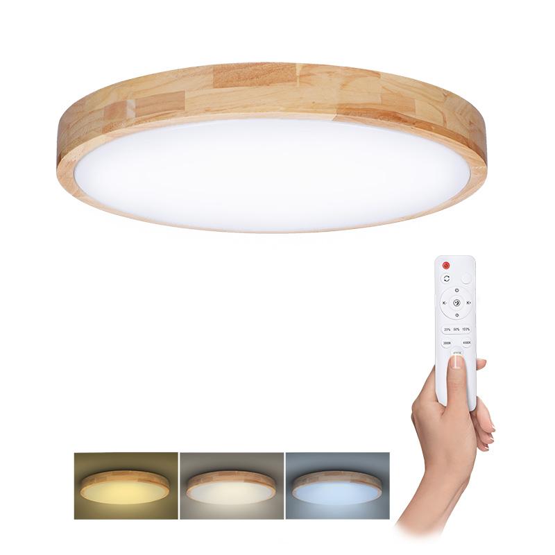 Solight LED osvětlení s dálkový ovladačem Solid Oak, 60W, 4200lm, 51cm, změna chromatičnosti, stmíva