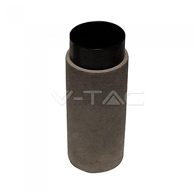 GU10 Fitting Gypsum Surface Metal With Gun Black Concrete Bottom,  VT-865