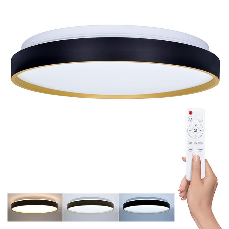 Solight LED osvětlení s dálkovým ovladačem Cala, 48W, 3360lm, 38cm, změna chromatičnosti, stmívateln