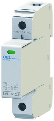 OEZ SVBC-12,5-1-MZ - Kombinovaný svodič bleskových proudů a přepětí  (40615)