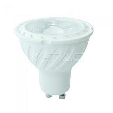LED Spotlight SAMSUNG CHIP - GU10 6.5W  Ripple Plastic 38°D 6400K ,VT-227