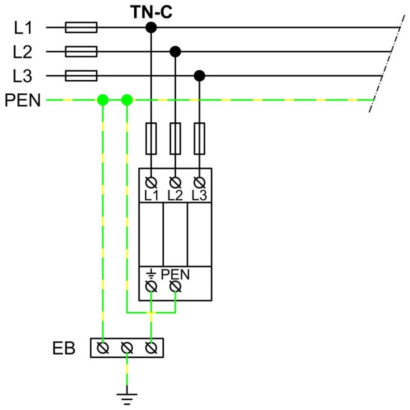 HAKEL 16083 HLSA12,5-275/3+0 M SPD - Svodič impulzních proudů a rázového přepětí T1+T2+T3