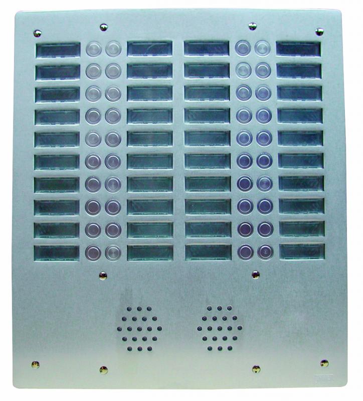 URMET AV4044P Vandalizmu odolný tlačítkový panel, 44 tlačítek, 4 sloupce