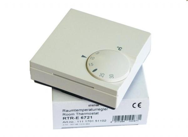 FENIX Eberle RTR-E 6721 - Bimetalový prostorový termostat (5...30 °C), přepínací kontakt 10 A (40660