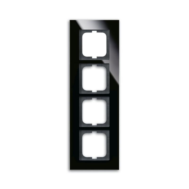 ABB Solo Carat 2CKA001754A4325 - Rámeček čtyřnásobný, černé sklo