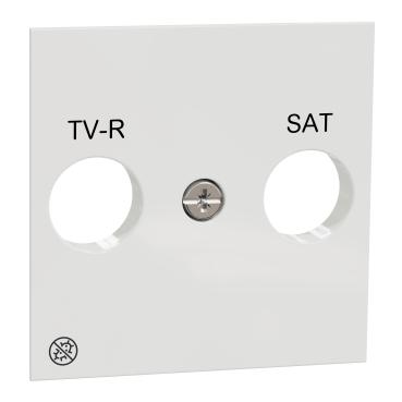SCHNEIDER Unica NU944120 - Centrální deska pro TV-R/SAT zásuvka antibakteriální, 2M, bílá