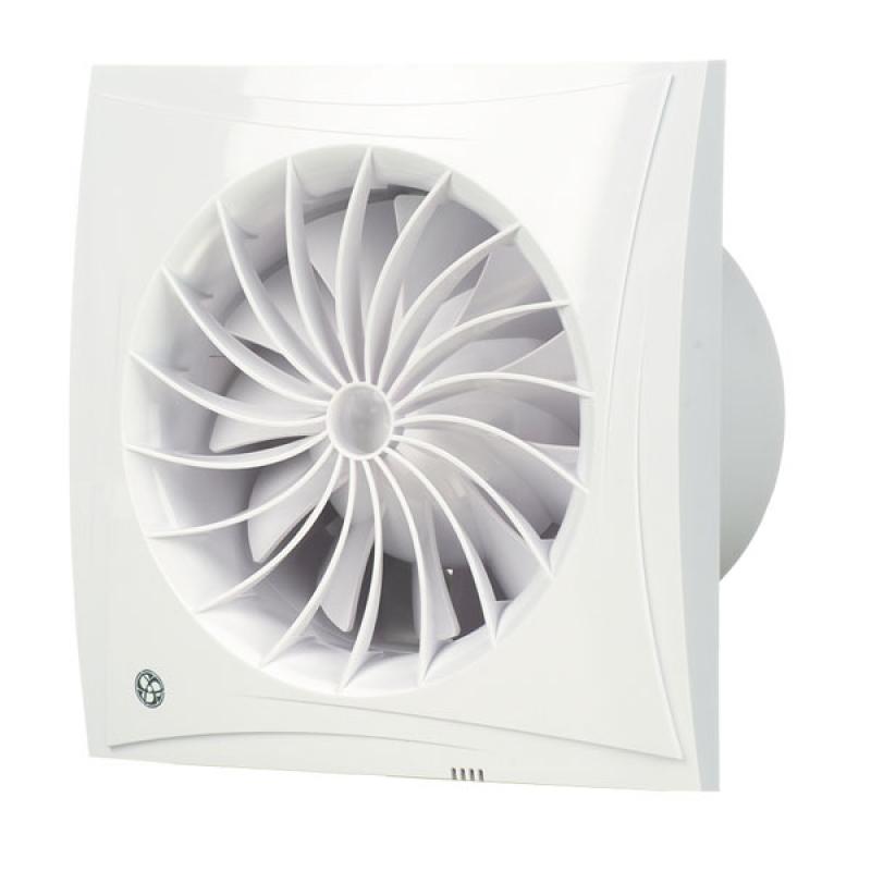 BLAUBERG Sileo 100 H-Tichý ventilátor s nízkou spotřebou, 100mm, časovač a senz. vlh