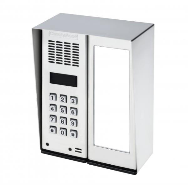 CZECHPHONE 4004005586-Zvonkové tablo DUO+, kód. klávesn. až 22 jmen+RFID MIFARE(2M)-stříška