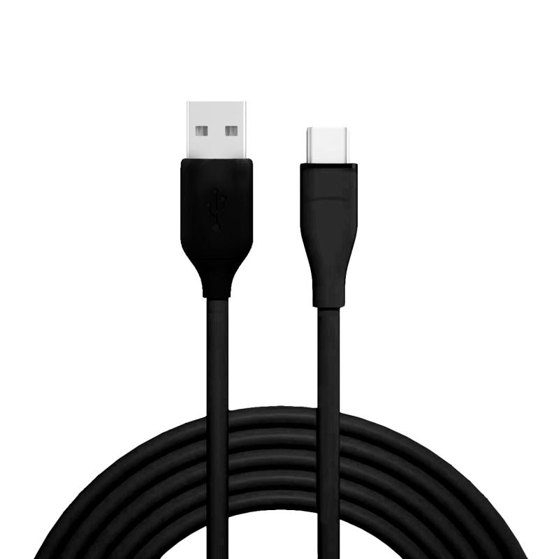 Solight USB-C kabel, USB 2.0 A konektor - USB-C 3.1 konektor, silikon, 2m