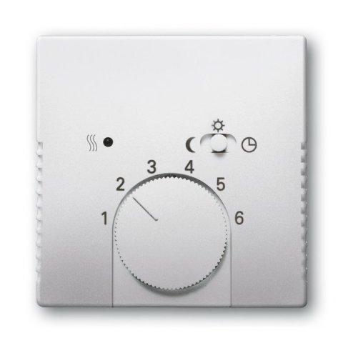 ABB Future linear 2CKA001710A3756-Kryt termostatu prostor, otoč. ovl,ušlechť.ocel