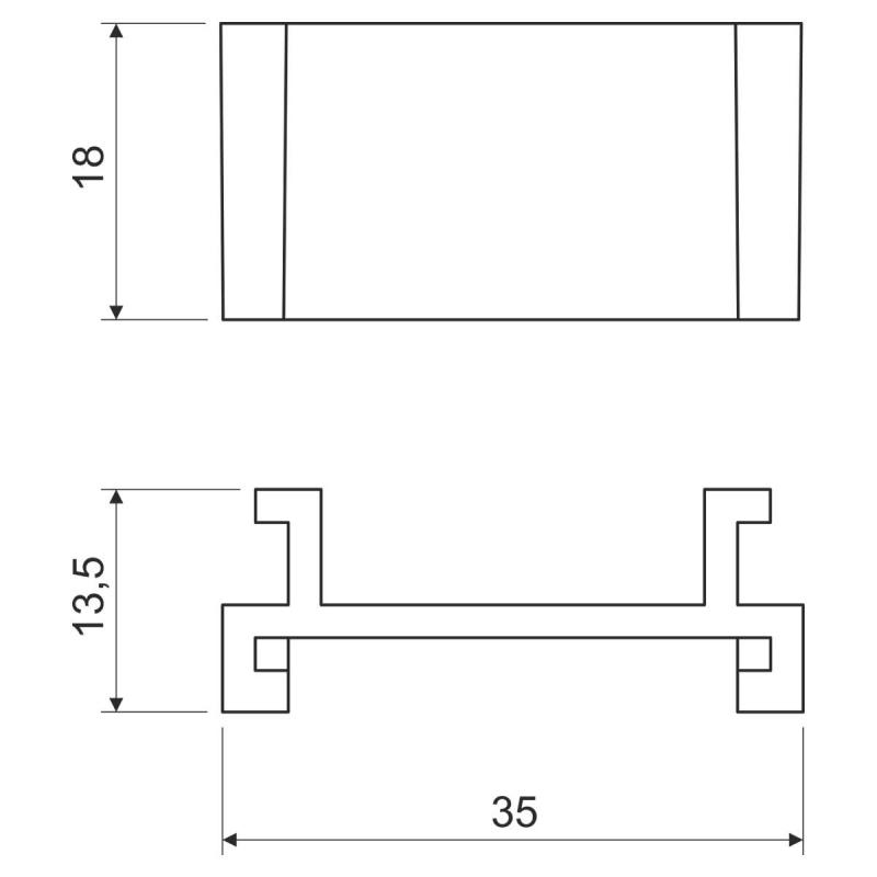 KOPOS DR18_HB - Rozpěrka distanční přístrojové krabice