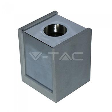 GU10 Fitting Concrete Surface With Chrome Bottom Square,  VT-860