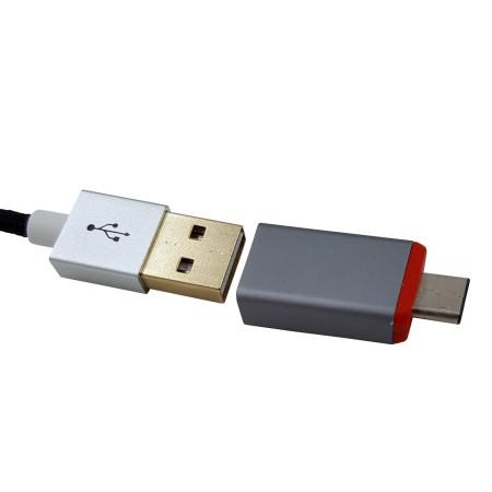 MKF-USB31CMAF redukce USB A / USB C, ALU, stříbrná - Propojovací adaptér (redukce), který mění typ p