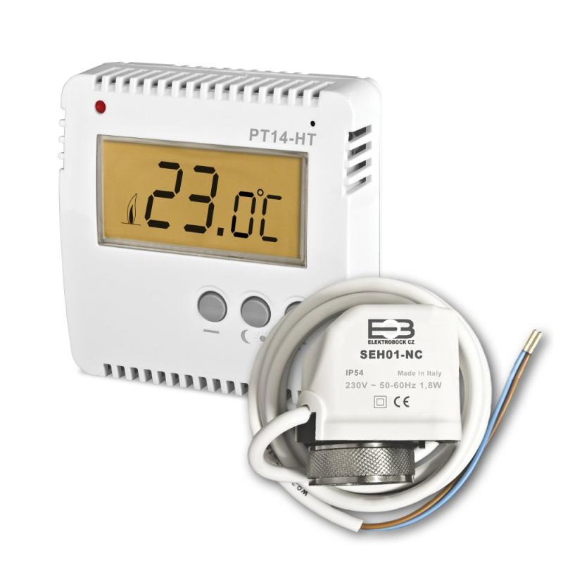 ELEKTROBOCK PT14-HT-SEH - Zvýhodněná sada prostorového termostatu a termoel. pohonu (0625)