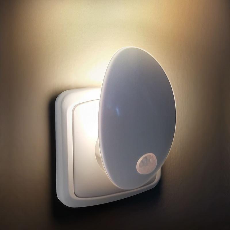 Solight Noční LED světélko s pohybovým a světelným sensorem 0,5W, 3000K, 230V
