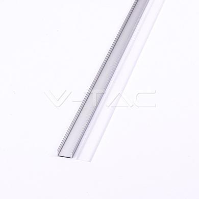 Aluminum Profil 2000 x 23.5 x 10mm Milky,  VT-8108