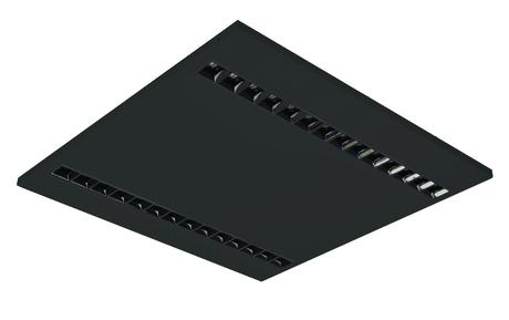 MODUS ES4000A4CC80/2/625/ND - ES4000, vestavný čtverec A, černé těleso, modul 625, 2x černý reflekto