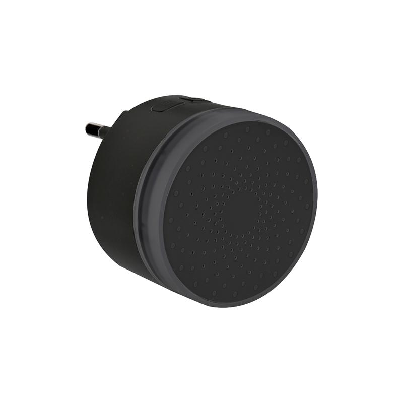 Solight bezdrátový mini zvonek, do zásuvky, 180m, černý, learning code