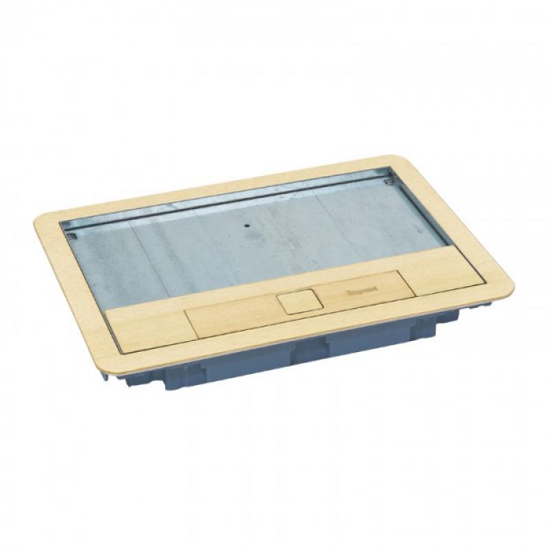 LEGRAND 088007  -  Kryt podlahové krabice s rámečkem,  12/18 mod, kovový, mosaz