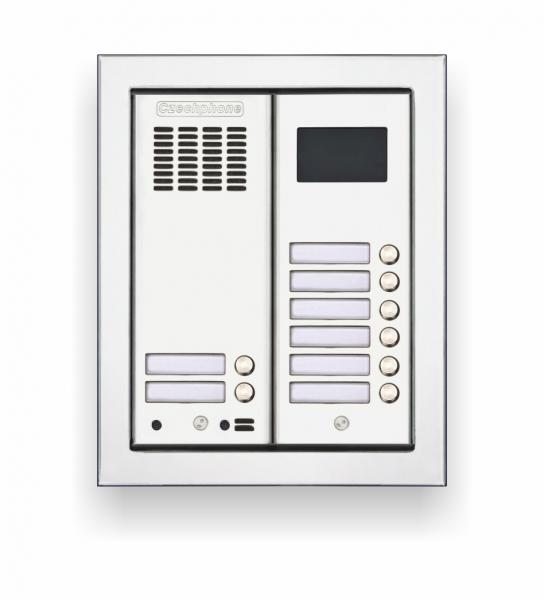 CZECHPHONE 4004005563-Zvonkové tablo DUO+, 8 tlačítek+RFID MIFARE(2M)-do rámu