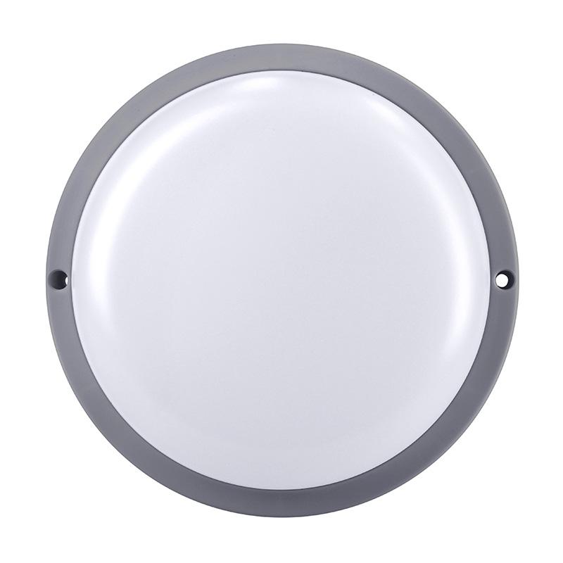 Solight LED venkovní osvětlení kulaté, 20W, 1500lm, 4000K, IP54, 20cm, šedá barva