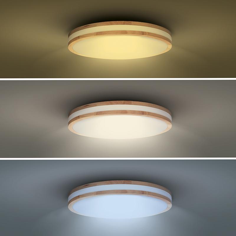 Solight LED osvětlení s dálkový ovladačem Woody, 48W, 3360lm, 38cm, změna chromatičnosti, stmívateln