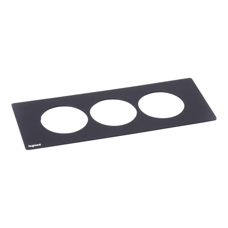 LEGRAND Incara 654761 - Disq In trojnásobný rámeček, 80x200 mm, černá