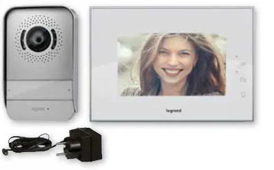 LEGRAND 369230 - Sada barevného 7" videotelefonu pro jeden byt, povrchový, bílá