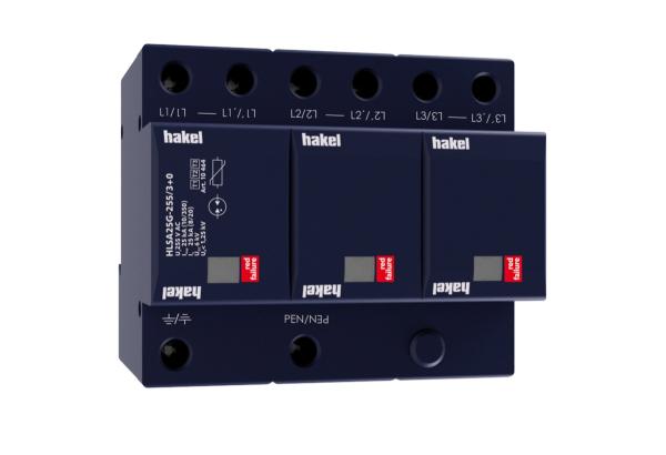 HAKEL 10464 HLSA25G-255/3+0 SPD - Svodič impulz. proudů a rázového přepětí typu T1+T2+T3