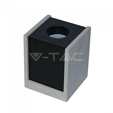 GU10 Fitting Concrete Surface With Gun Black Bottom Square,  VT-860