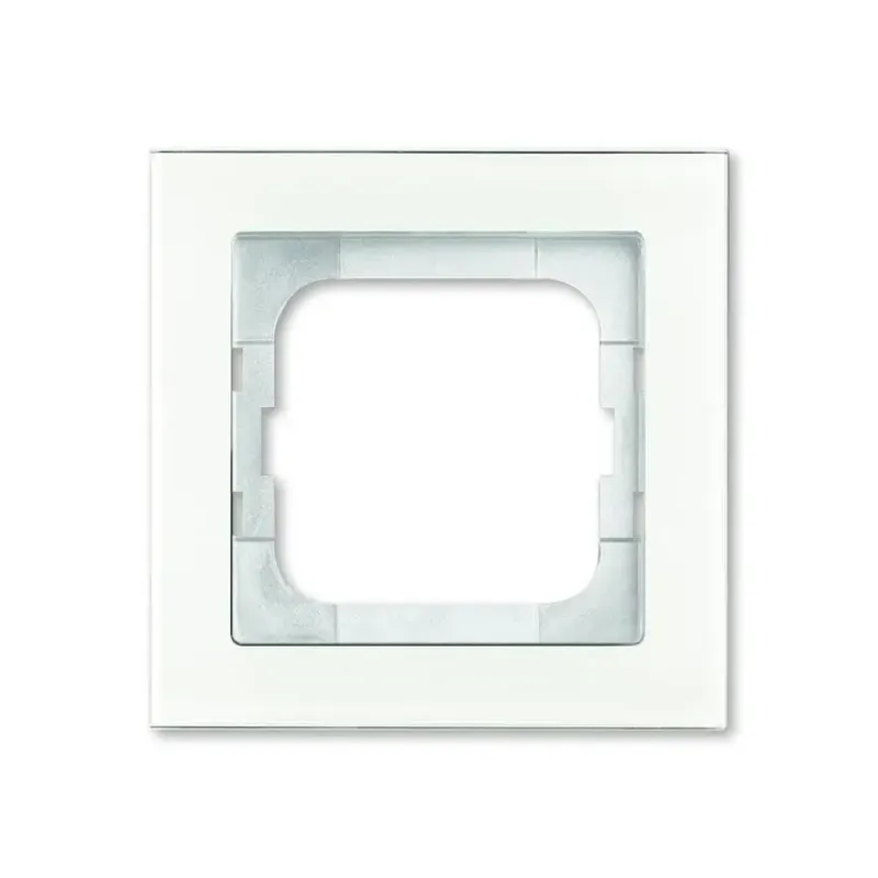 ABB BUSCH-AXCENT 2CKA001754A4437 Rámeček jednonásobný bílé sklo