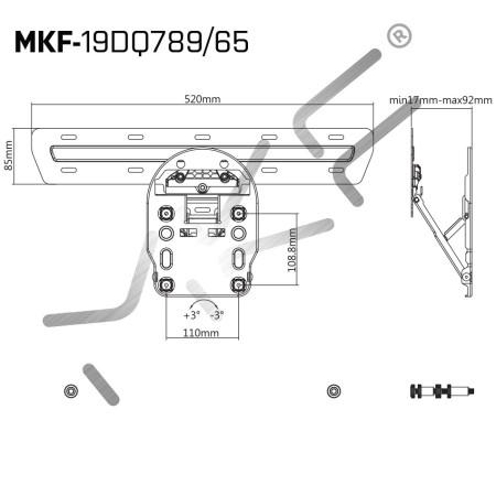 MKF-19DQ789/65 - Držák pro QLED TV značky Samsung® Q7™, Q8™, Q9™