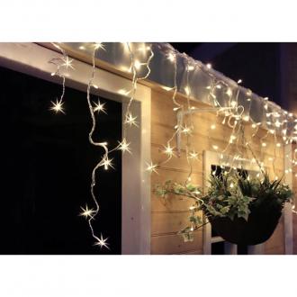 Solight LED vánoční závěs, rampouchy, 120 LED, 3m x 0,7m, přívod 6m, venkovní