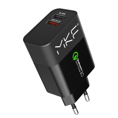 MKF-QC3AC2 - Síťová USB nabíječka,  Qualcomm 3.0 , Fast Charge, 2x USB port