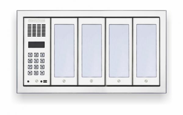 CZECHPHONE 4004005569-Zvonkové tablo DUO Standard: klávesnice až 88 jmen+RFID MIFARE(5M)-do rámu