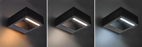 Solight LED venkovní nástěnné osvětlení Ragusa, 7W, 450lm, 3 CCT