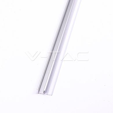 Aluminum Profil 2000 x 23 x 15.5mm Milky,  VT-8107
