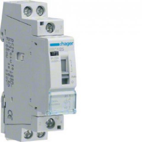 HAGER ERC225S - Stykač se sníž. hlučností 25A, 2S, 230V AC