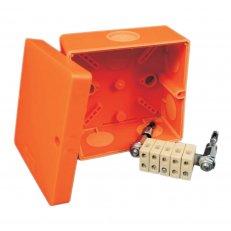 KOPOS  KSK 100_PO - Krabice ohniodolná, 101x101x63,5mm krytí IP66 oranžová