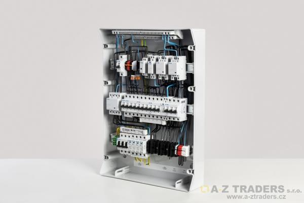 AZ TRADERS GW40 - AC rozváděč, montáž na zeď, IP65, pro obsluhu třífázové FVE elektrárny